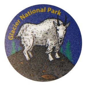 GLACIER MINI MOUNTAIN GOAT STICKER