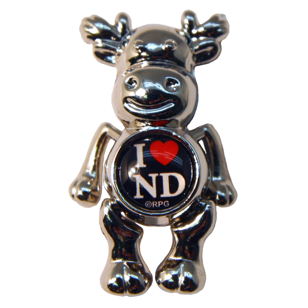 NORTH DAKOTA DANGLING MOOSE MAGNET