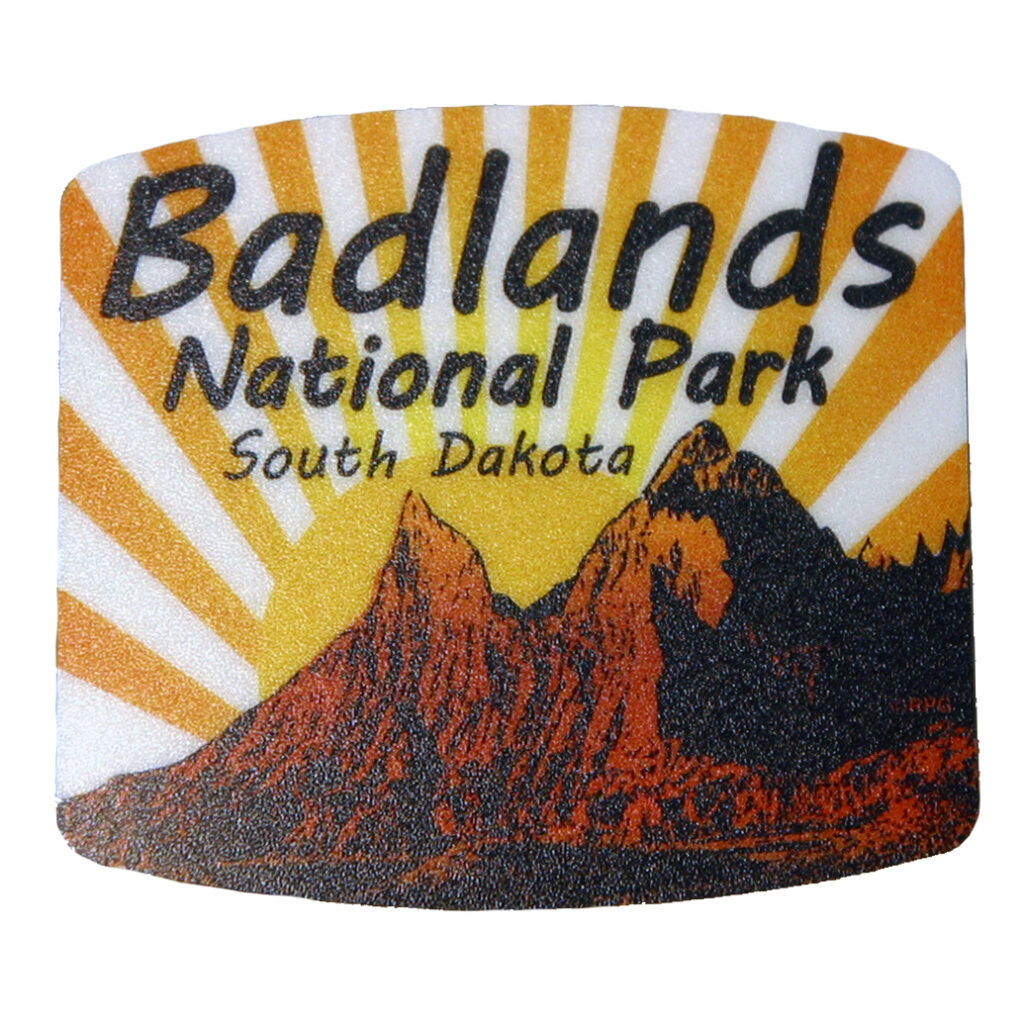 BADLANDS MINI SUN STICKER