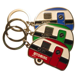 WYOMING CAMPER KEYCHAIN
