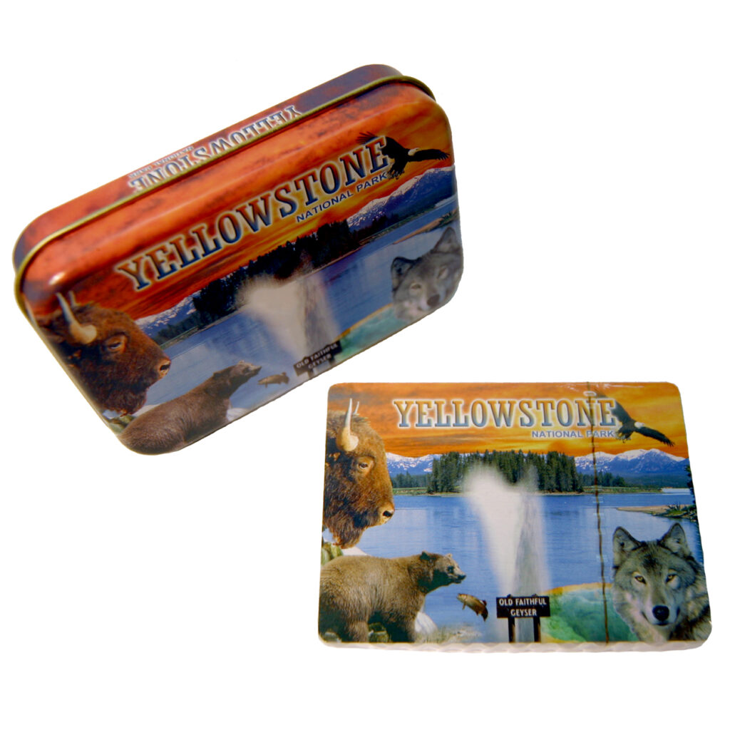 YELLOWSTONE METAL BOX PLAYING CARDS