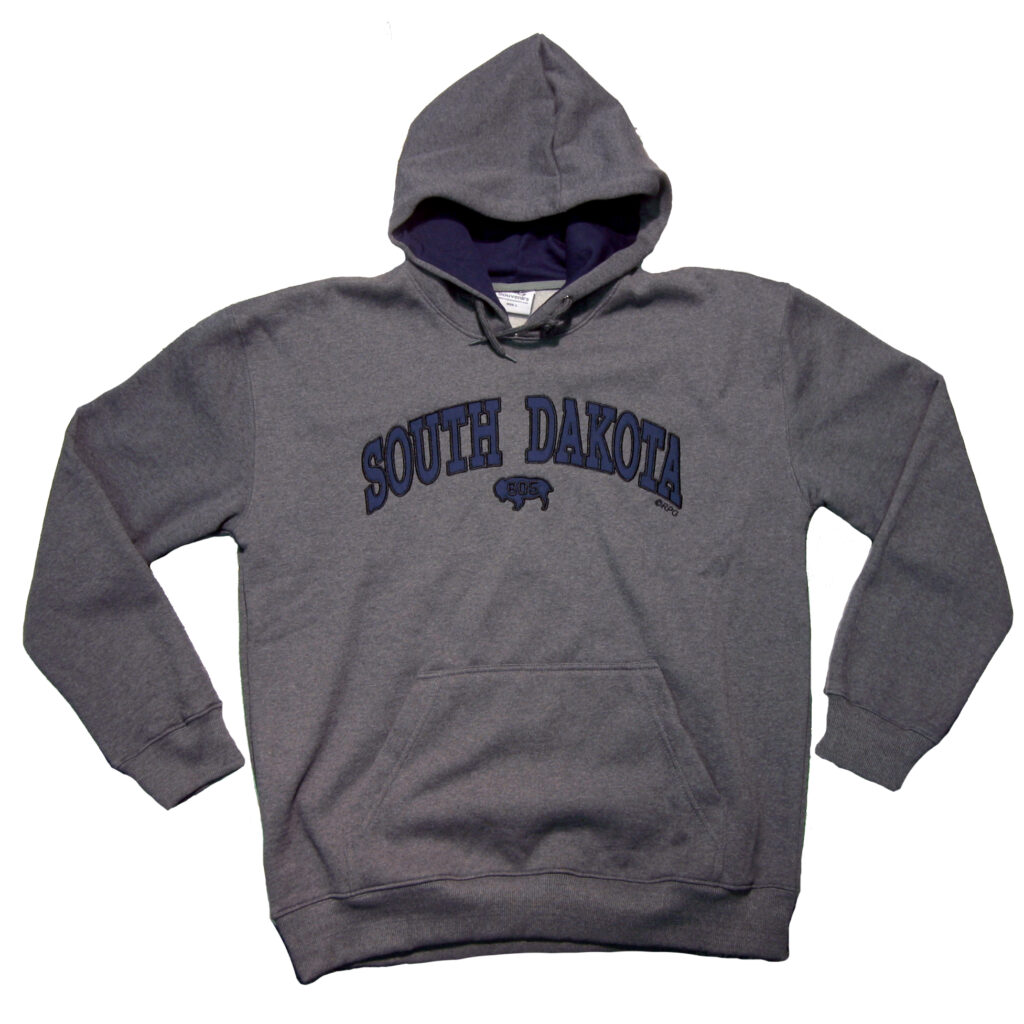 SOUTH DAKOTA CHARCOAL PULL OVER HOODY