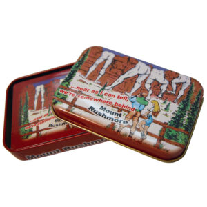 BEHIND MOUNT RUSHMORE METAL BOX PLAYING CARDS