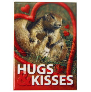 PRAIRIE DOG HUGS AND KISSES 2.5" X 3.5" MAGNET