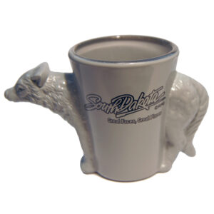 SOUTH DAKOTA WOLF SHOT WITH GOLD RIM