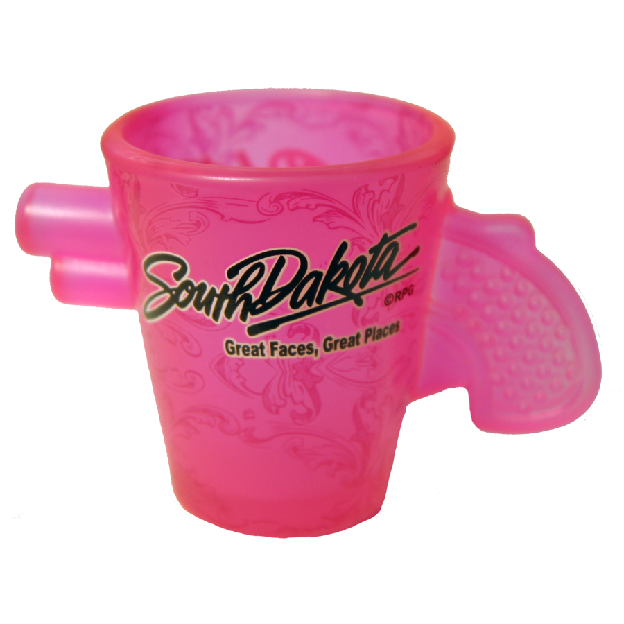 SOUTH DAKOTA PISTOL SHOT WITH GOLD RIM