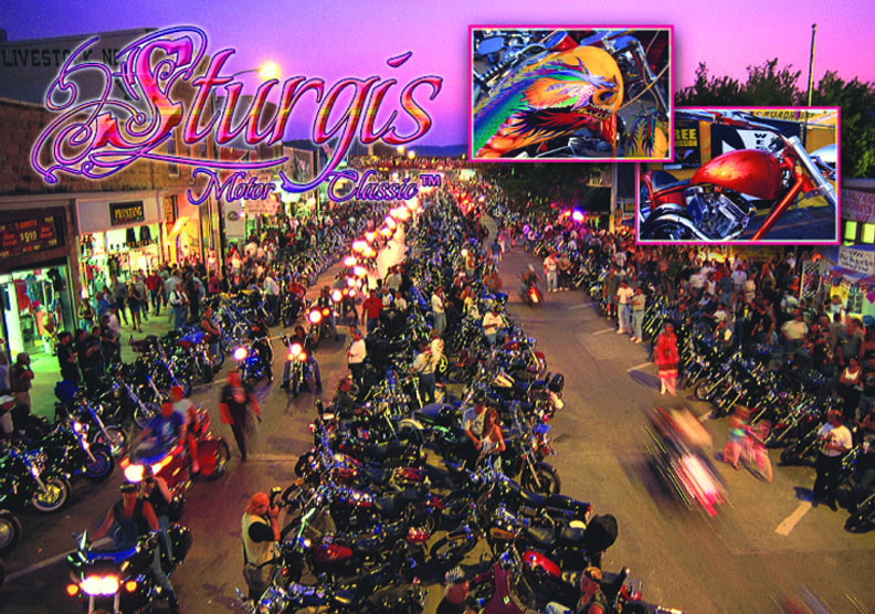STURGIS, SD MAIN STREET POSTCARD