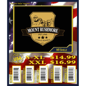 MOUNT RUSHMORE SHIELD T-SHIRT