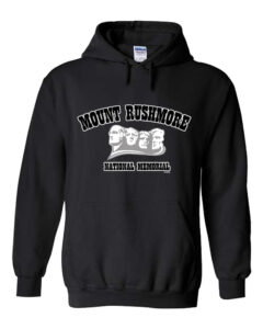 MOUNT RUSHMORE BLACK PULL OVER HOODY
