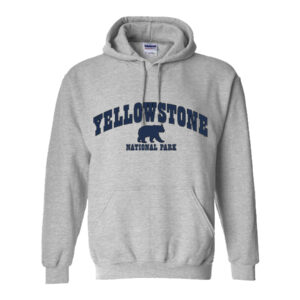 YELLOWSTONE SPORT GREY PULL OVER HOODY