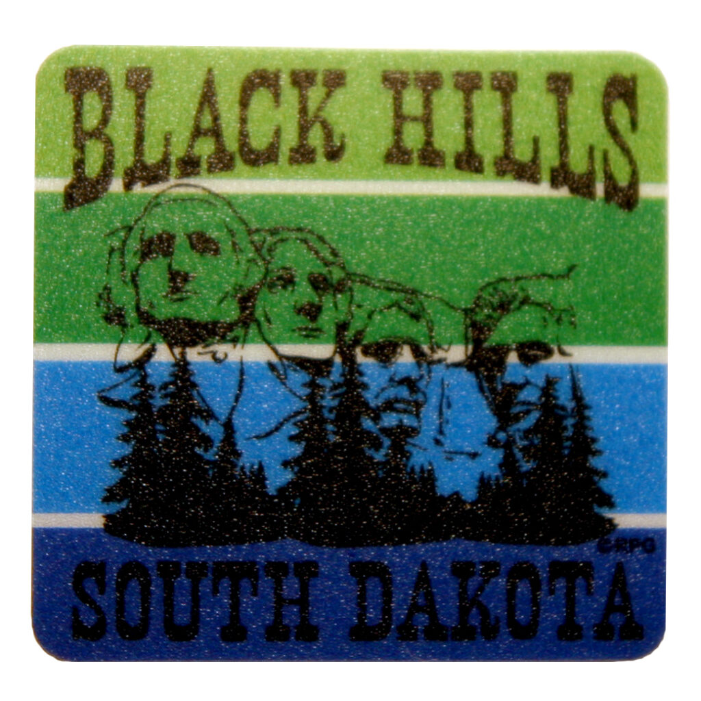 Black Hills Green Mini Sticker