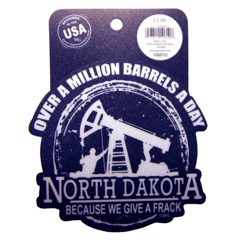 NORTH DAKOTA OIL FIELD STICKER