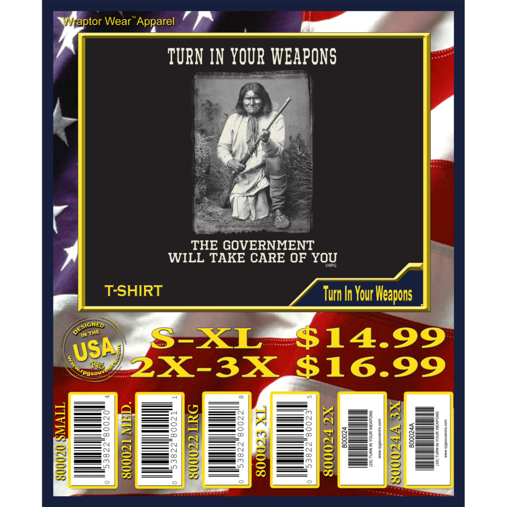 TURN IN YOUR WEAPONS T-SHIRT