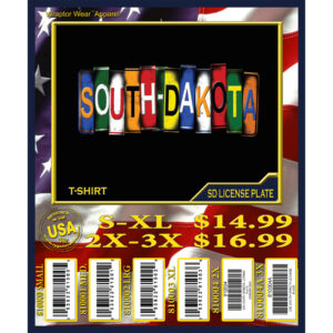 SOUTH DAKOTA LICENSE PLATE T-SHIRT