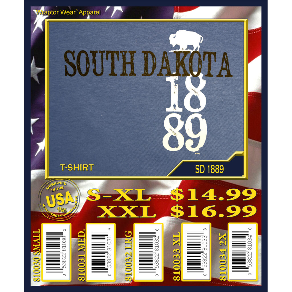 SOUTH DAKOTA 1889 T-SHIRT