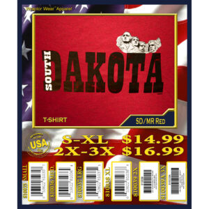 SOUTH DAKOTA MOUNT RUSHMORE RED T-SHIRT