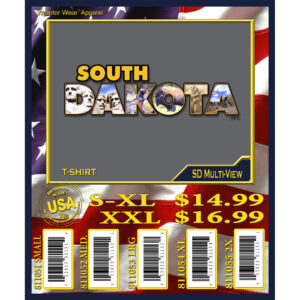 SOUTH DAKOTA MULTI VIEW T-SHIRT