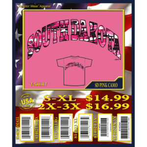 SOUTH DAKOTA PINK CAMO T-SHIRT