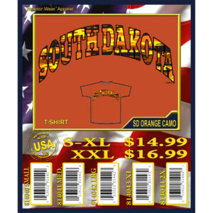 SOUTH DAKOTA ORANGE CAMO T-SHIRT