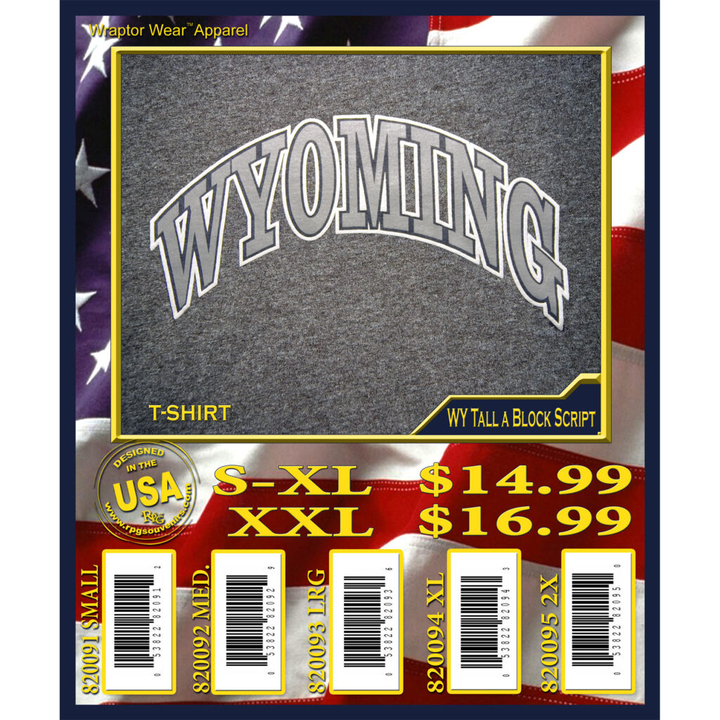 WYOMING TALL A BLOCK T-SHIRT