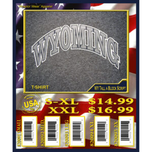WYOMING TALL A BLOCK T-SHIRT