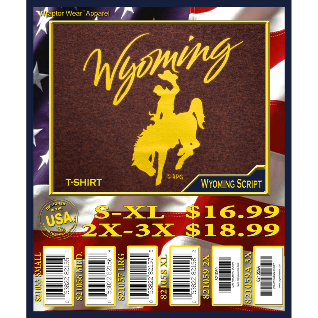 WYOMING SCRIPT T-SHIRT