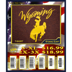WYOMING SCRIPT T-SHIRT