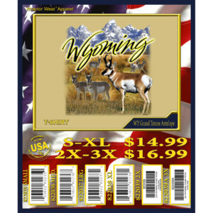 WYOMING GRAND TETON ANTELOPE T-SHIRT