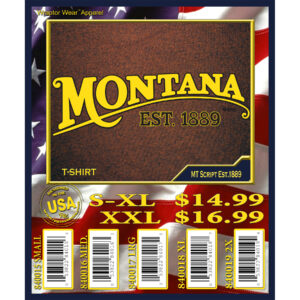 MONTANA SCRIPT 1889 T-SHIRT