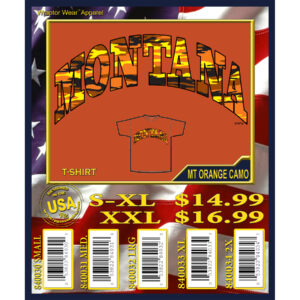 MONTANA ORANGE CAMO T-SHIRT