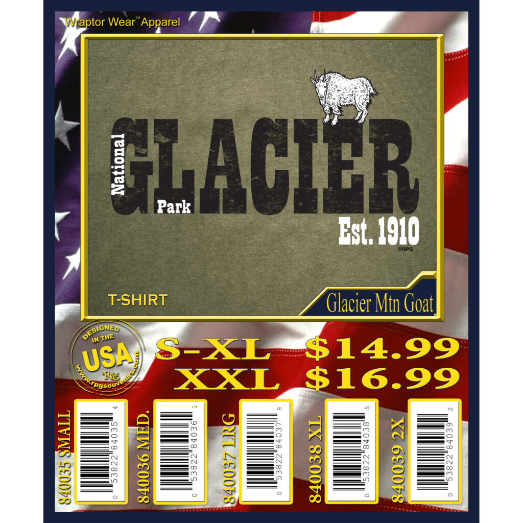 GLACIER MOUNTAIN GOAT T-SHIRT