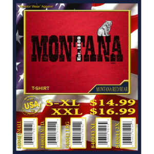 MONTANA RED BEAR T-SHIRT