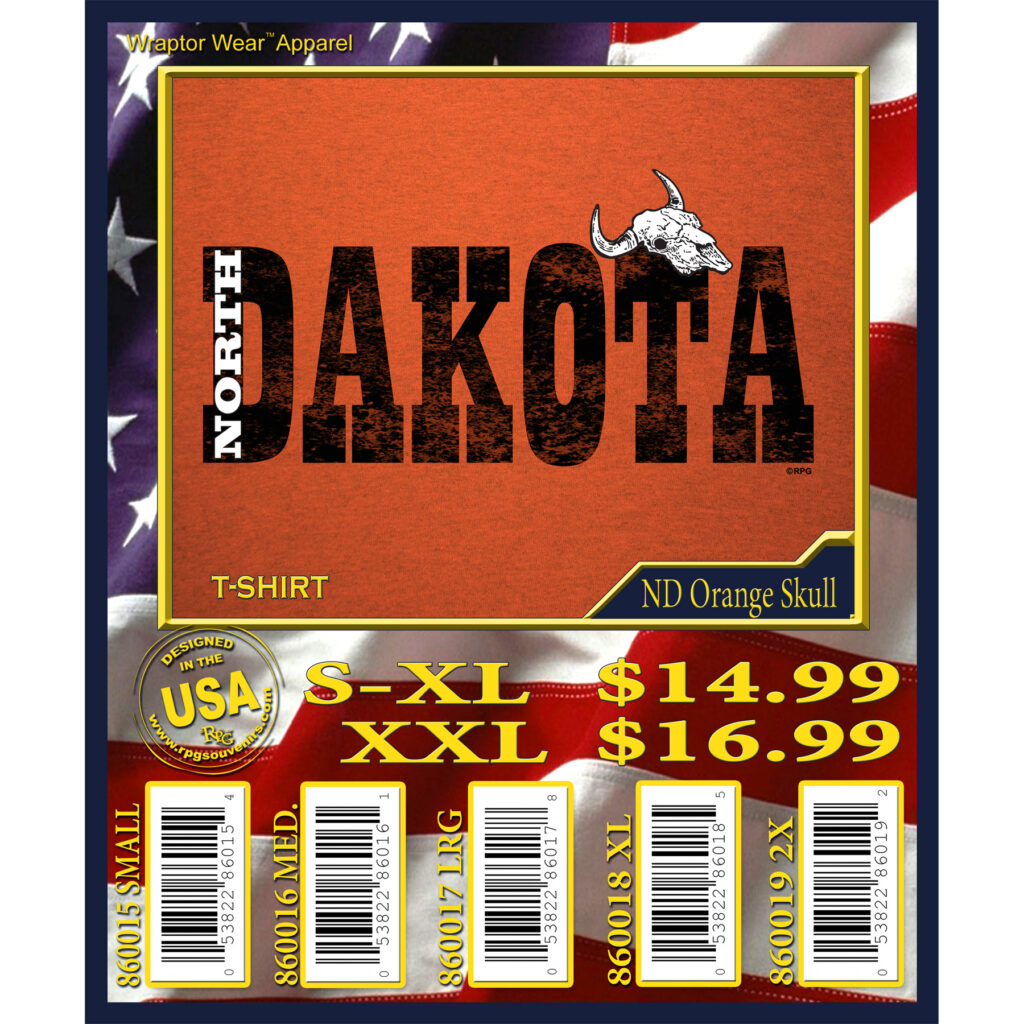 NORTH DAKOTA SKULL T-SHIRT