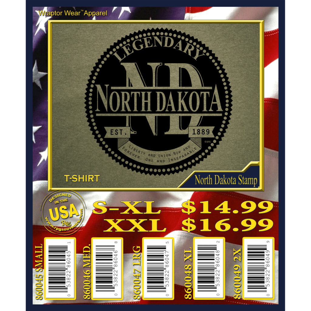 NORTH DAKOTA STAMP T-SHIRT