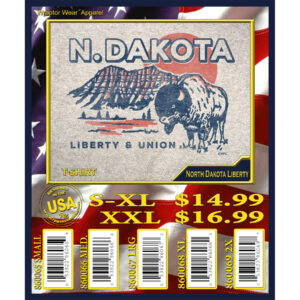 NORTH DAKOTA LIBERTY AND UNION T-SHIRT