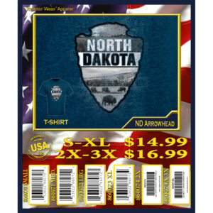 NORTH DAKOTA ARROWHEAD T-SHIRT