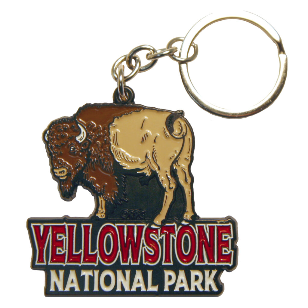 Yellowstone Metal Keychain