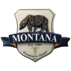 MONTANA JUMBO SHIELD 2D EPOXY MAGNET