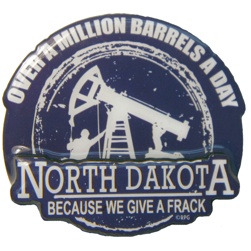 NORTH DAKOTA OIL FIELD 2D EPOXY MAGNET