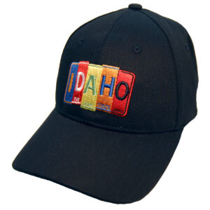 Idaho Black License Plate Hat