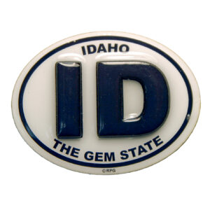 Idaho Oval 2D Epoxy Magnet