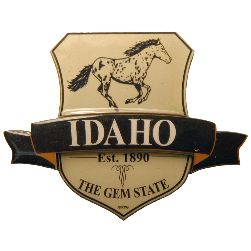 Idaho Shield 2D Epoxy Magnet