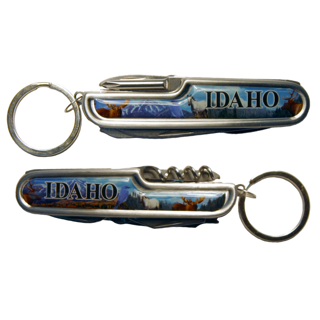Idaho 7-Part Epoxy SS Knife Keychain