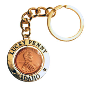 Idaho Lucky Penny Spinner Keychain