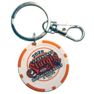 Sturgis Dated Poker Chip Keychain