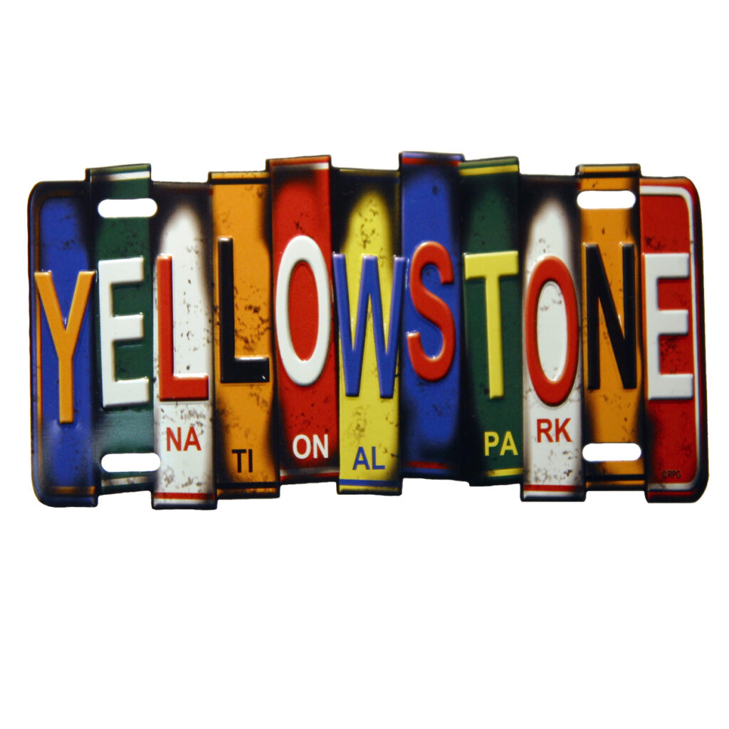 Yellowstone Small License Plate