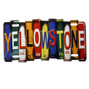 Yellowstone Small License Plate