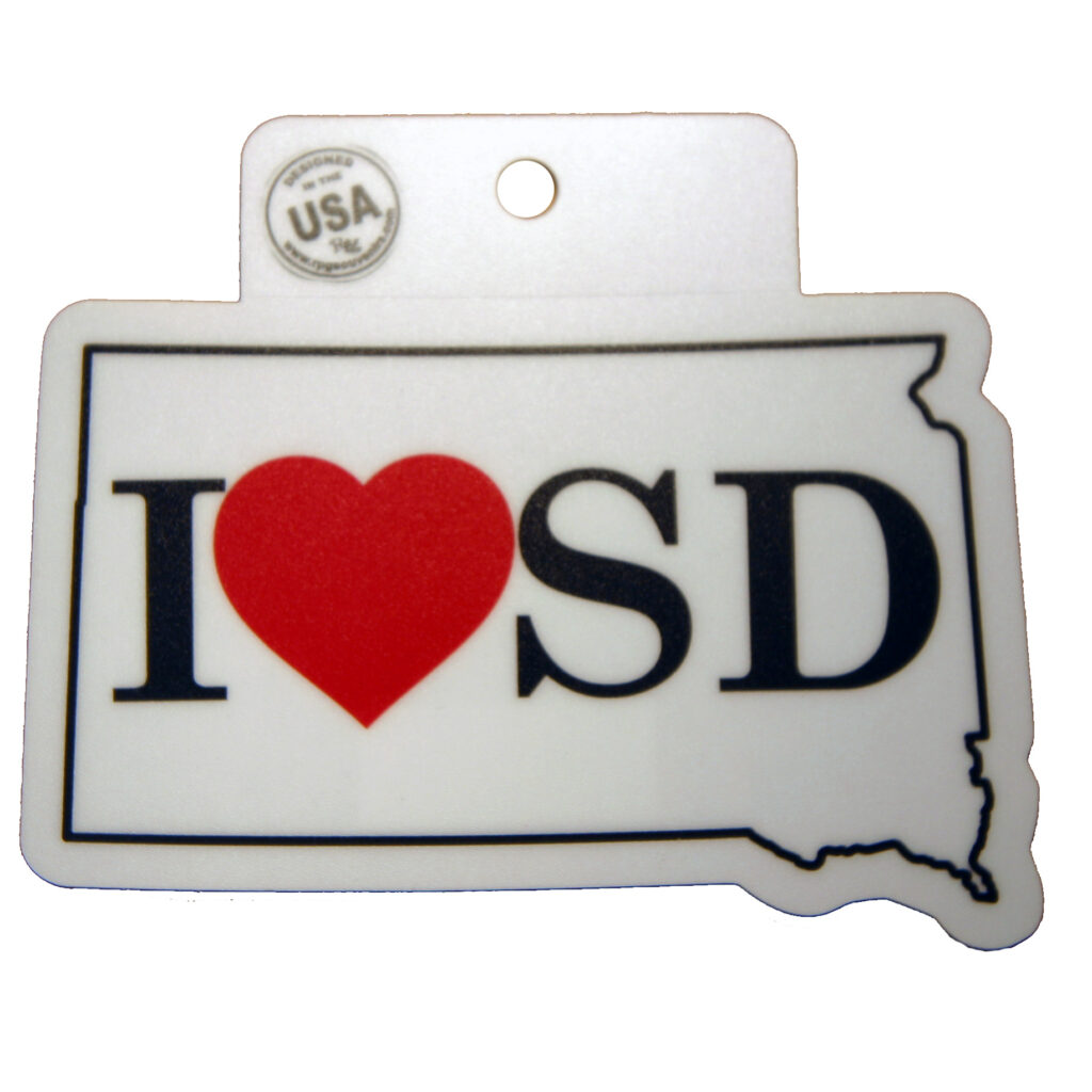 SOUTH DAKOTA STATE SHAPE STICKER