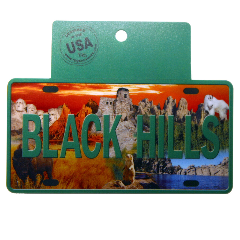 BLACK HILLS LICENSE PLATE STICKER