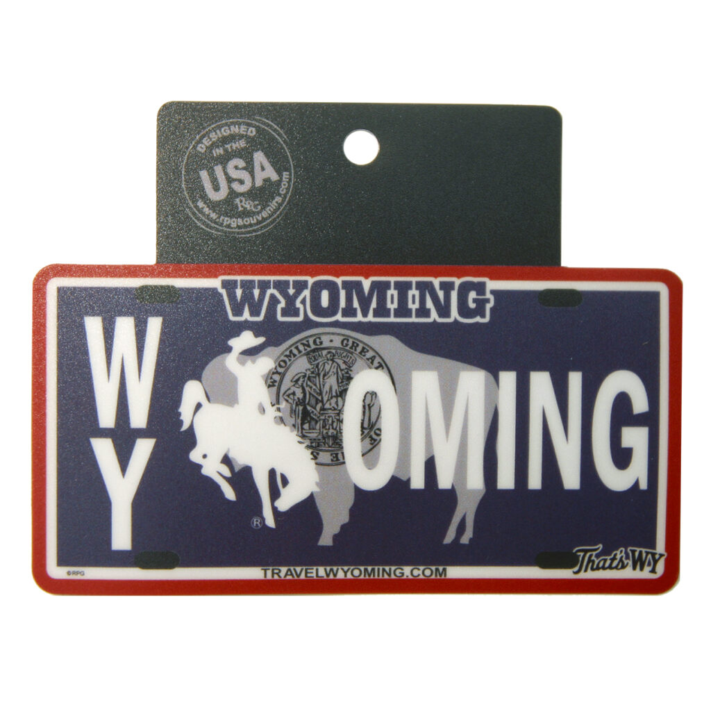 WYOMING LICENSE PLATE STICKER